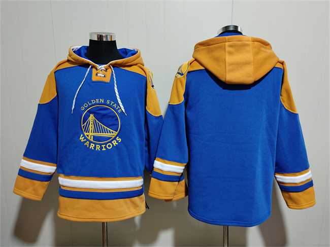 Men's Golden State Warriors Blank Blue Yellow Lace-Up Pullover Hoodie,We sell and wholesale Men's Golden State Warriors Blank Blue Yellow Lace-Up Pullover Hoodie on line form chian!